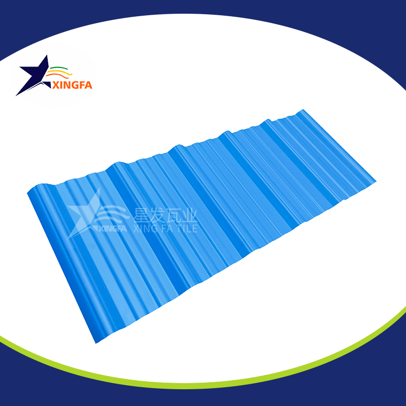 2.5mm加厚蓝色梯形pvc复合隔热瓦 适用于大型水产养殖业厂房房顶用 pvc材质塑料防火厂房瓦 PVC瓦昆明厂家出售