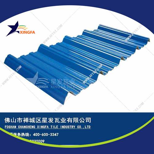 厚度3.0mm蓝色900型PVC塑胶瓦 昆明工程钢结构厂房防腐隔热塑料瓦 pvc多层防腐瓦生产网上销售